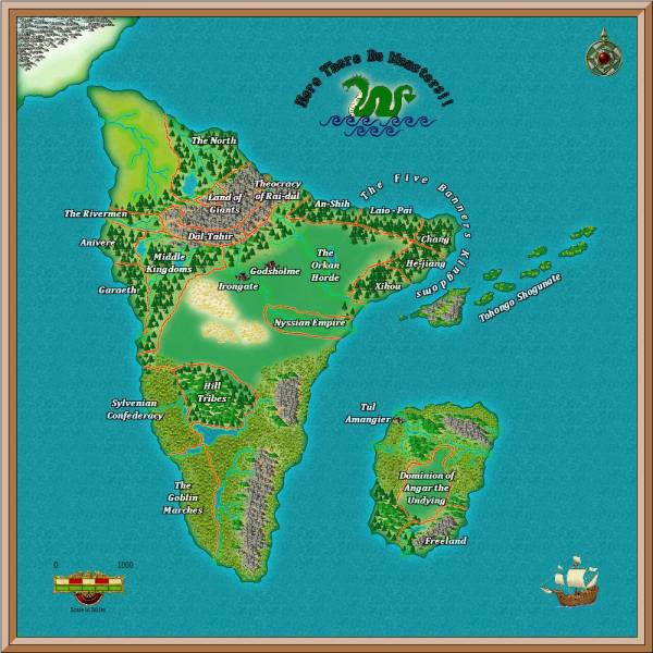 Map of the Knowne World